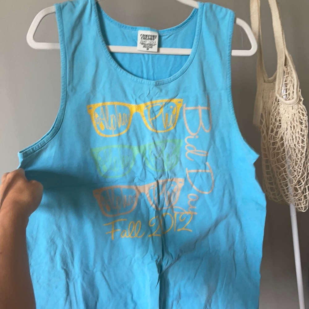 ALPHA PHI comfort colors tank top